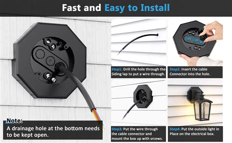 electrical boxes for metal siding|mounting blocks for existing siding.